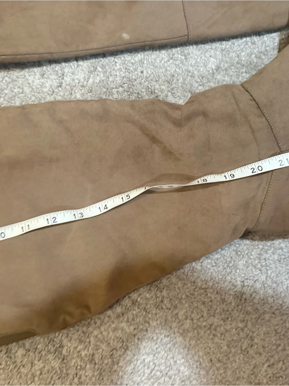 Women’s Over-the-Knee Suede Block Heel Boots - Brown- wide leg